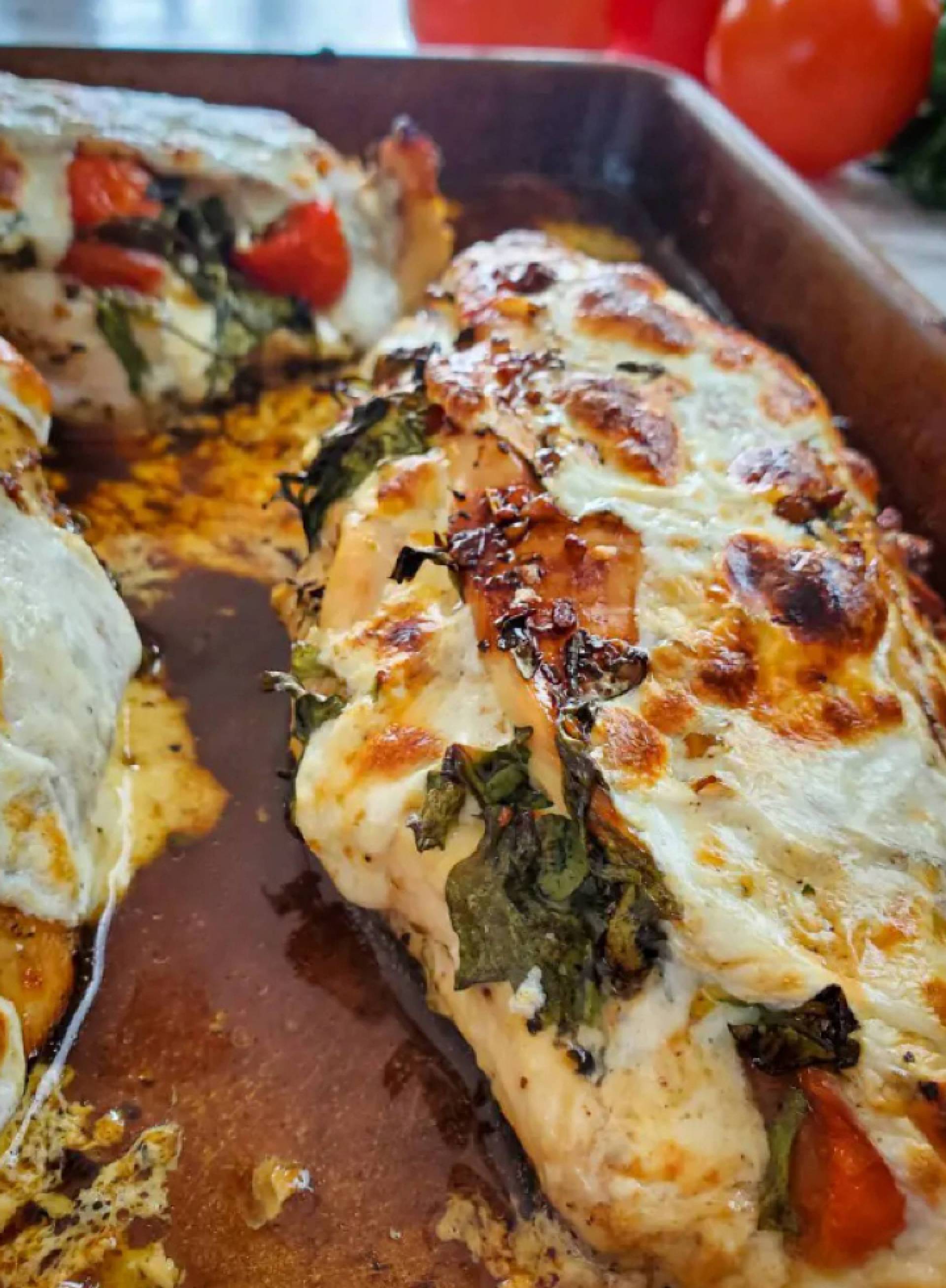 Caprese Stuffed Chicken Breast