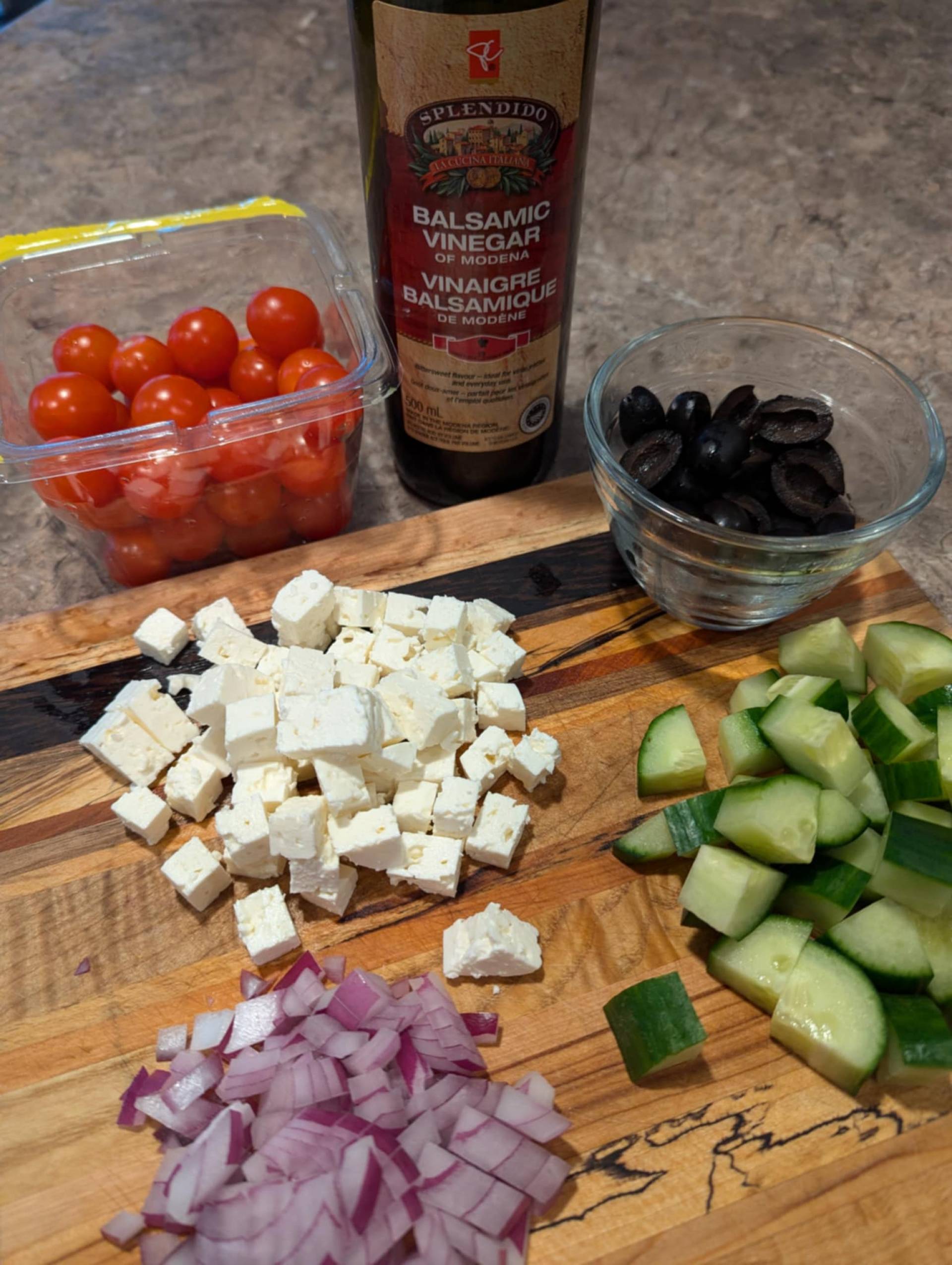 Chicken Souvlaki with Lemon Rice, Greek Salad and Tzatziki