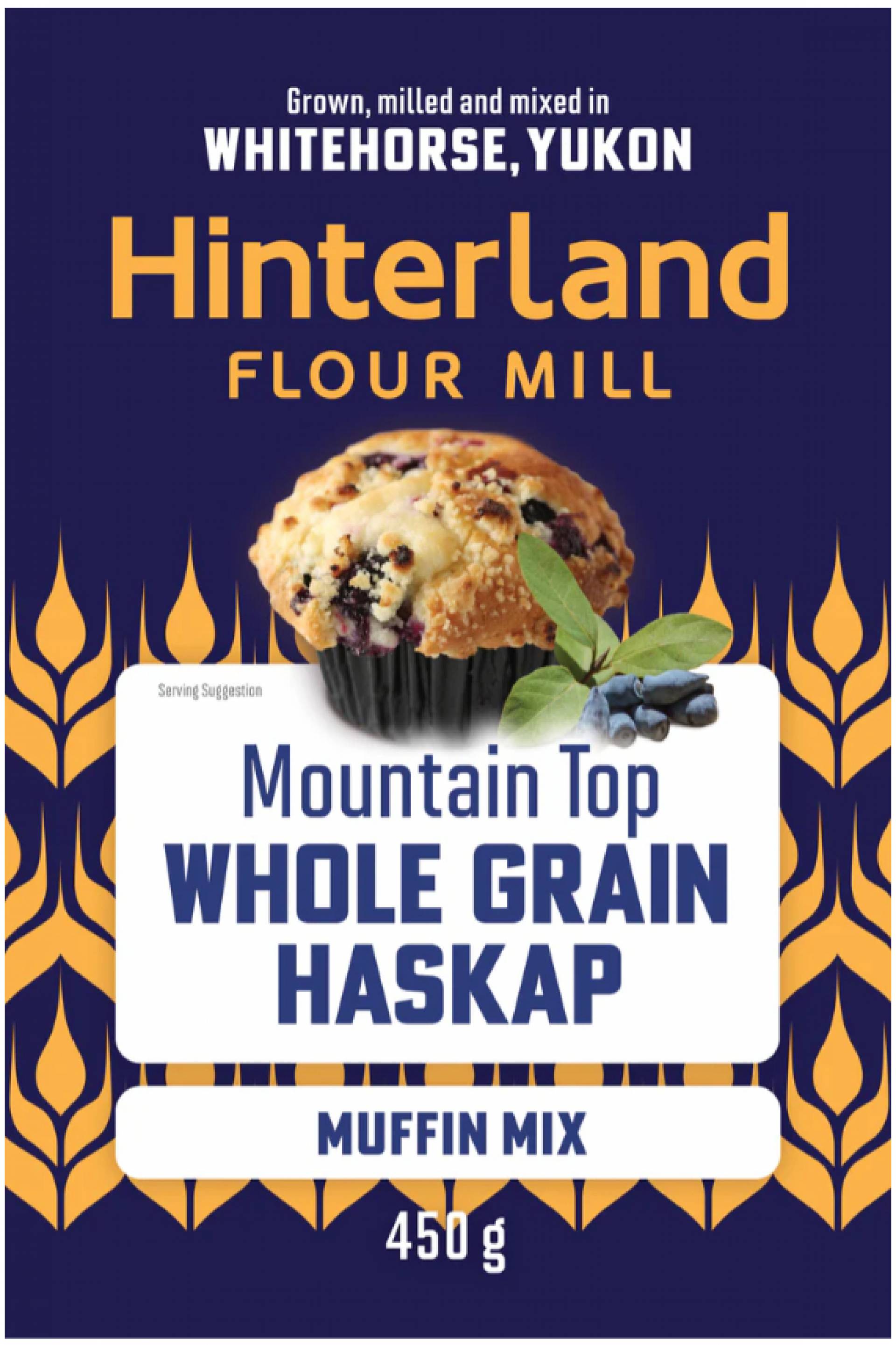 Whole Grain Haskap Muffins